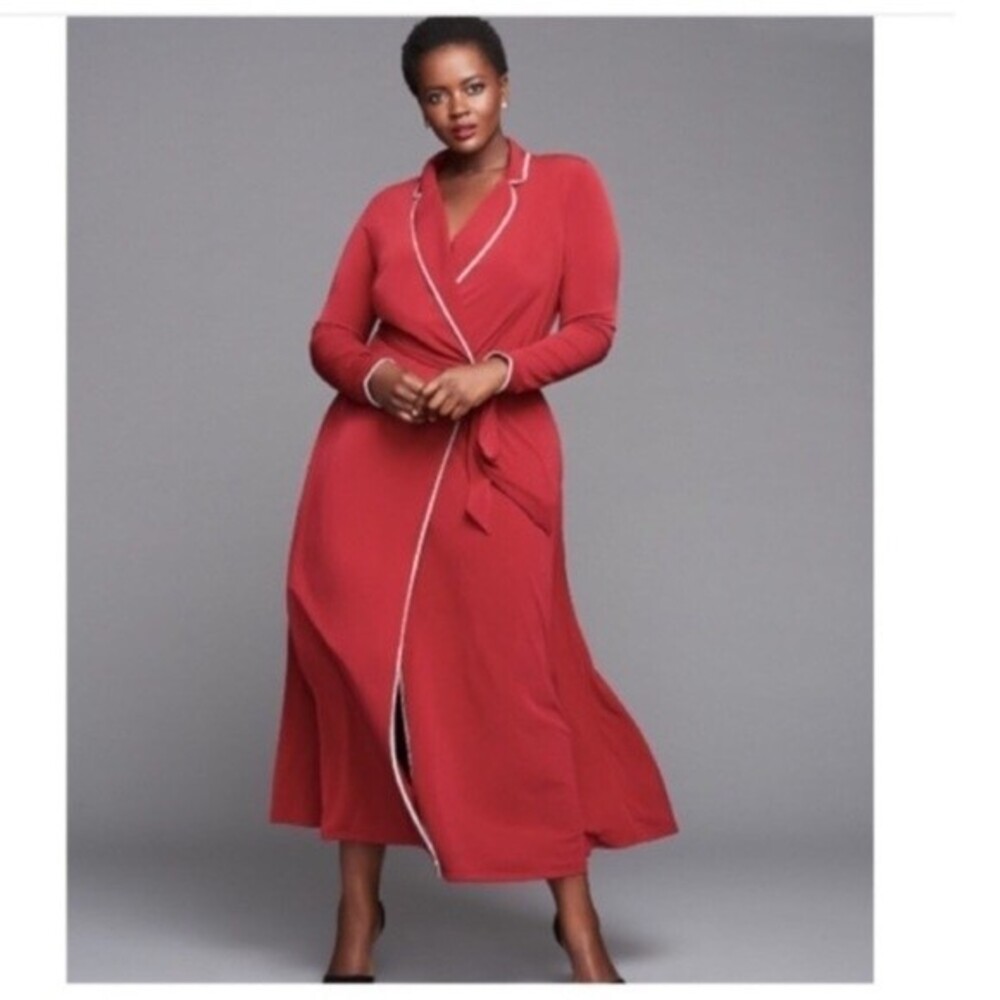 Glamour X Lane Bryant Maxi Robe Dress 14/16 NWOT